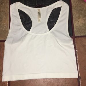 white crop top never worn